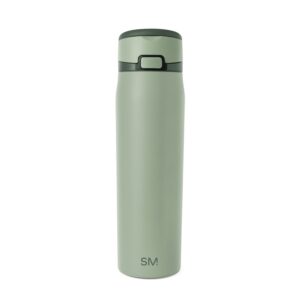 Simple Modern Mesa Loop Water Bottle with Straw | 24oz Cup Holder Friendly Insulated Stainless Steel Bottles for Travel, Sports and School | Eucalyptus Mix