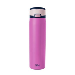 Simple Modern Mesa Loop Water Bottle with Straw | 24oz Cup Holder Friendly Insulated Stainless Steel Bottles for Travel, Sports and School | Fuscia Mix