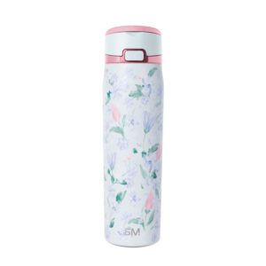 Simple Modern Mesa Loop Water Bottle with Straw | 24oz Cup Holder Friendly Insulated Stainless Steel Bottles for Travel, Sports and School | Frosted Florals