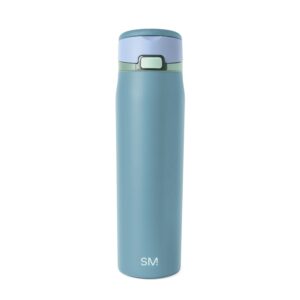 Simple Modern Mesa Loop Water Bottle with Straw | 24oz Cup Holder Friendly Insulated Stainless Steel Bottles for Travel, Sports and School | Glacier Bay