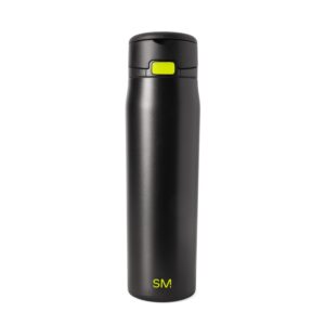 Simple Modern Mesa Loop Water Bottle with Straw | 24oz Cup Holder Friendly Insulated Stainless Steel Bottles for Travel, Sports and School | Neon Black