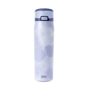 Simple Modern Mesa Loop Water Bottle with Straw | 24oz Cup Holder Friendly Insulated Stainless Steel Bottles for Travel, Sports and School | Purple Tie Dye
