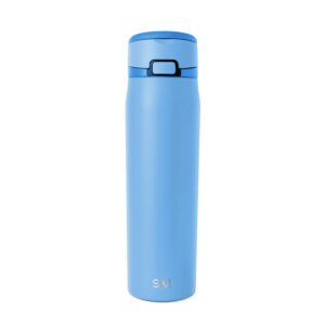 Simple Modern Mesa Loop Water Bottle with Straw | 24oz Cup Holder Friendly Insulated Stainless Steel Bottles for Travel, Sports and School | Snow Day
