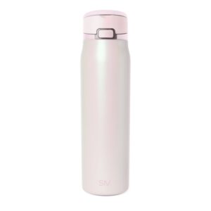 Simple Modern Mesa Loop Water Bottle with Straw | 30oz Cup Holder Friendly Insulated Stainless Steel Bottles for Travel, Sports and School | Coconut Pearl