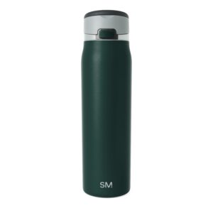 Simple Modern Mesa Loop Water Bottle with Straw | 30oz Cup Holder Friendly Insulated Stainless Steel Bottles for Travel, Sports and School | Glacier Pine