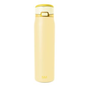 Simple Modern Mesa Loop Water Bottle with Straw | 24oz Cup Holder Friendly Insulated Stainless Steel Bottles for Travel, Sports and School | Lemoncello