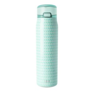 Simple Modern Mesa Loop Water Bottle with Straw | 30oz Cup Holder Friendly Insulated Stainless Steel Bottles for Travel, Sports and School | Mint Dots