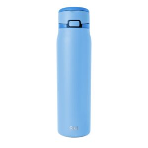 Simple Modern Mesa Loop Water Bottle with Straw | 30oz Cup Holder Friendly Insulated Stainless Steel Bottles for Travel, Sports and School | Snow Day
