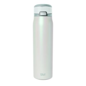 Simple Modern Mesa Loop Water Bottle with Straw | 30oz Cup Holder Friendly Insulated Stainless Steel Bottles for Travel, Sports and School | Spring Air Pearl