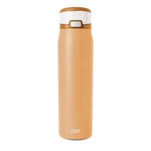 Simple Modern Mesa Loop Water Bottle with Straw | 30oz Cup Holder Friendly Insulated Stainless Steel Bottles for Travel, Sports and School | Toast