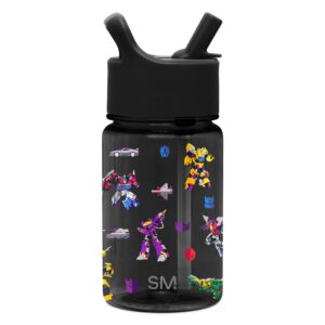 Summit Kids Plastic Water Bottle with Straw Lid